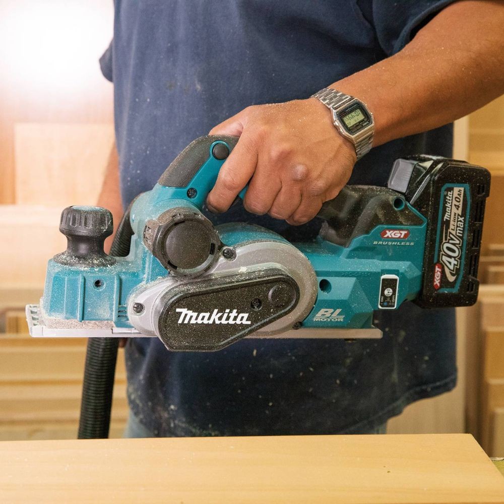 Makita GPK01M1 40V max XGT Brushless Cordless 3-1/4" Planer Kit, AWS Capable (4.0Ah)