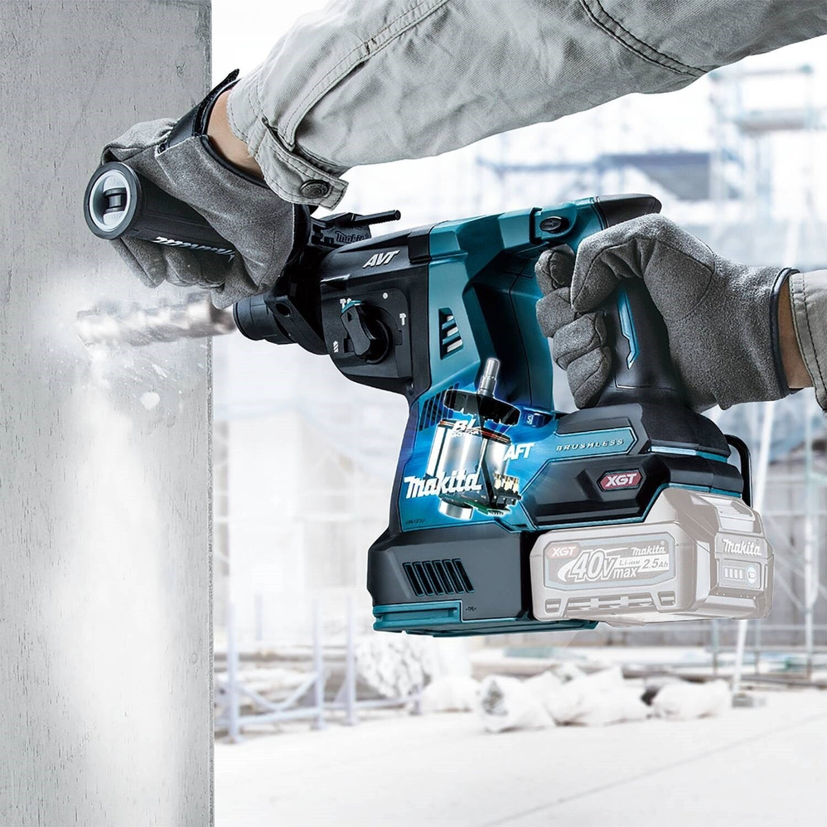 Makita GRH01Z 40V max XGT® 1-1/8" AVT® Rotary Hammer