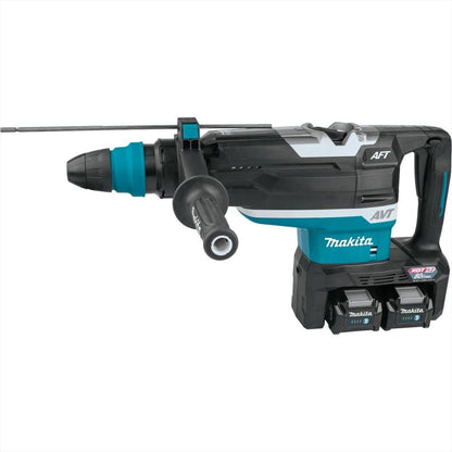 Makita GRH06PM 80V max (40V max X2) XGT Brushless 2" AVT Rotary Hammer Kit, accepts SDS-MAX bits, AFT, dual port charge, AWS Capable, case (4.0Ah)