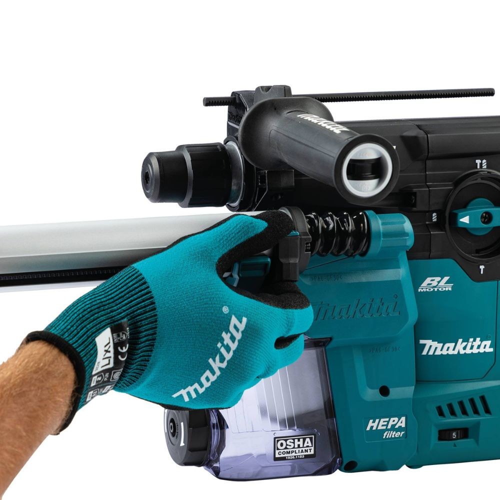 Makita GRH08M1W 40V max XGT Brushless Cordless 1-3/16" AVT Rotary Hammer Kit w/Dust Extractor, accepts SDS-PLUS bits, AFT, AWS Capable (4.0Ah)