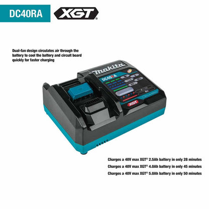Makita GRU04M1 40V max XGT Brushless Cordless 17" String Trimmer Kit (4.0Ah)
