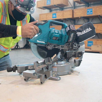 Makita GSL02M1 40V max XGT Brushless Cordless 8-1/2" Dual-Bevel Sliding Compound Miter Saw Kit, AWS Capable, with one battery (4.0Ah)