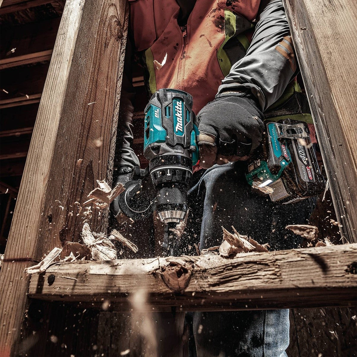 Makita GT202SU1D1 40V max XGT Brushless Cordless 2-Pc Combo Kit with Hammer Driver-Drill and Impact Driver (2 Batteries)