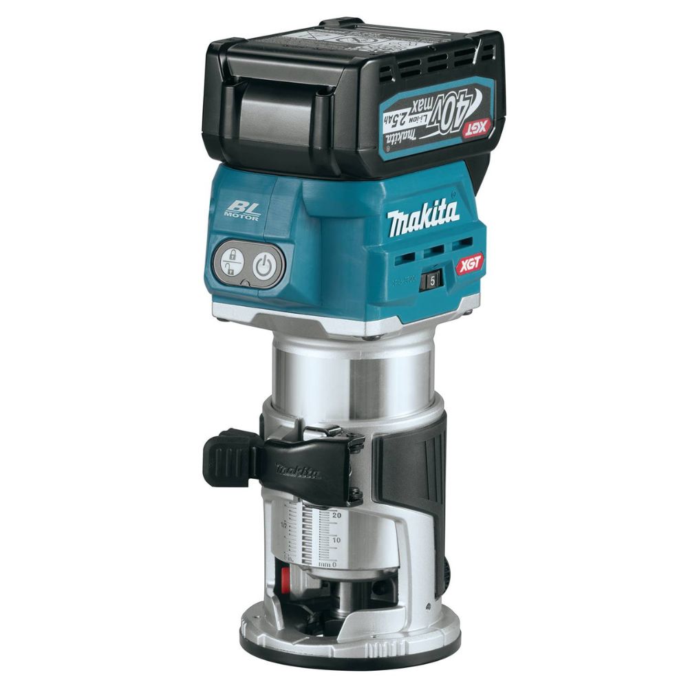 Makita GTR01D1 40V max XGT Brushless Cordless Compact Router Kit (2.5Ah)