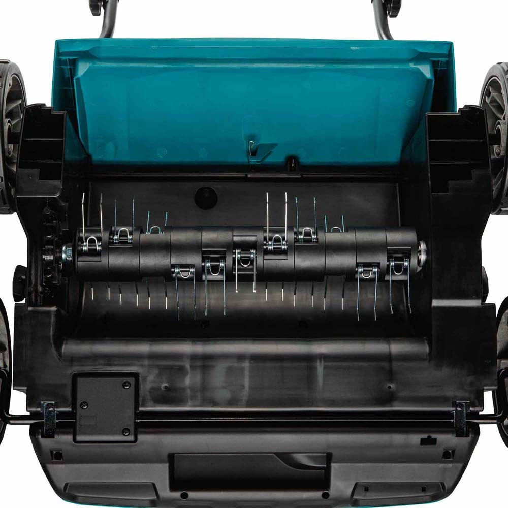 Makita GVU01SM 40V max XGT Brushless Cordless 15 in Dethatcher Scarifier Kit (2 4.0Ah Batteries)