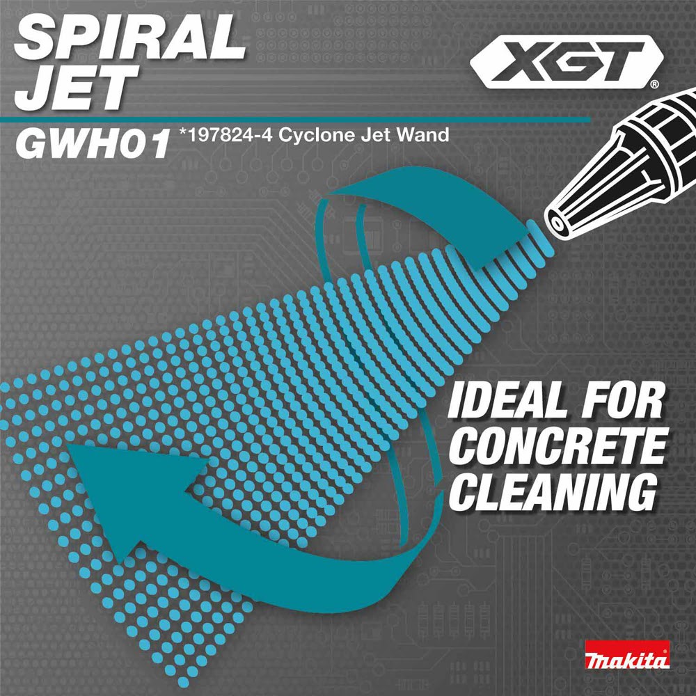 Makita GWH01Z 40V max XGT Brushless Cordless 1300 PSI 1.5 GPM Pressure Washer, Tool Only