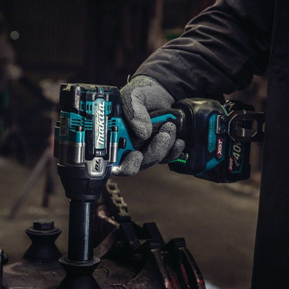 Makita GWT07D 40V max XGT Brushless Cordless 4-Speed Mid-Torque 1/2" Sq. Drive Impact Wrench Kit w/ Friction Ring Anvil, var. spd., rev., L.E.D. Light, bag (2.5Ah)