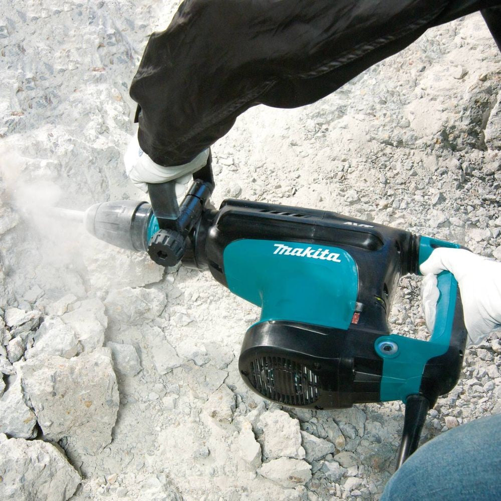 Makita HM1213C 23 lb. AVT Demolition Hammer, accepts SDS-MAX bits, var. spd., case