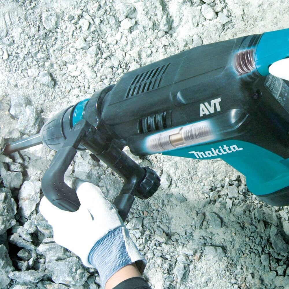 Makita HM1213C 23 lb. AVT Demolition Hammer, accepts SDS-MAX bits, var. spd., case