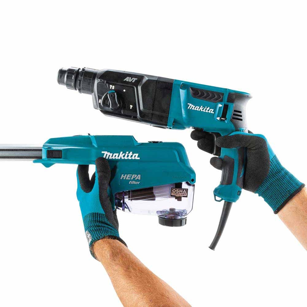 Makita HR2653 1" SDS-PLUS AVT Rotary Hammer, HEPA Dust Extractor (Pistol Grip)