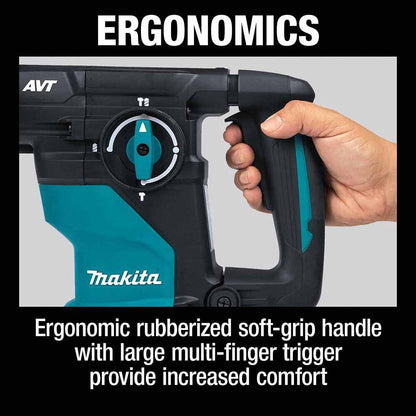 Makita HR3011FCK 1-3/16'' AVT® Rotary Hammer, accepts SDS-PLUS bits (L-Shape)