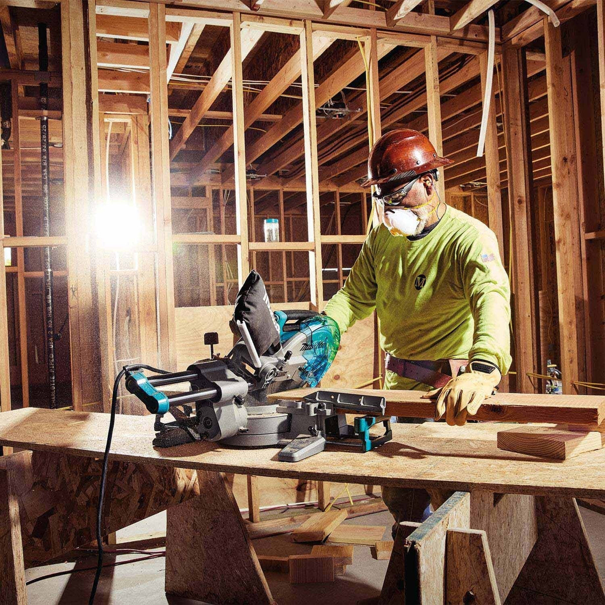 Makita LS1110F 10 in. Sliding Compound Miter Saw with LED Cut Line, 13A Motor, 4,500 RPM (Tool Only)