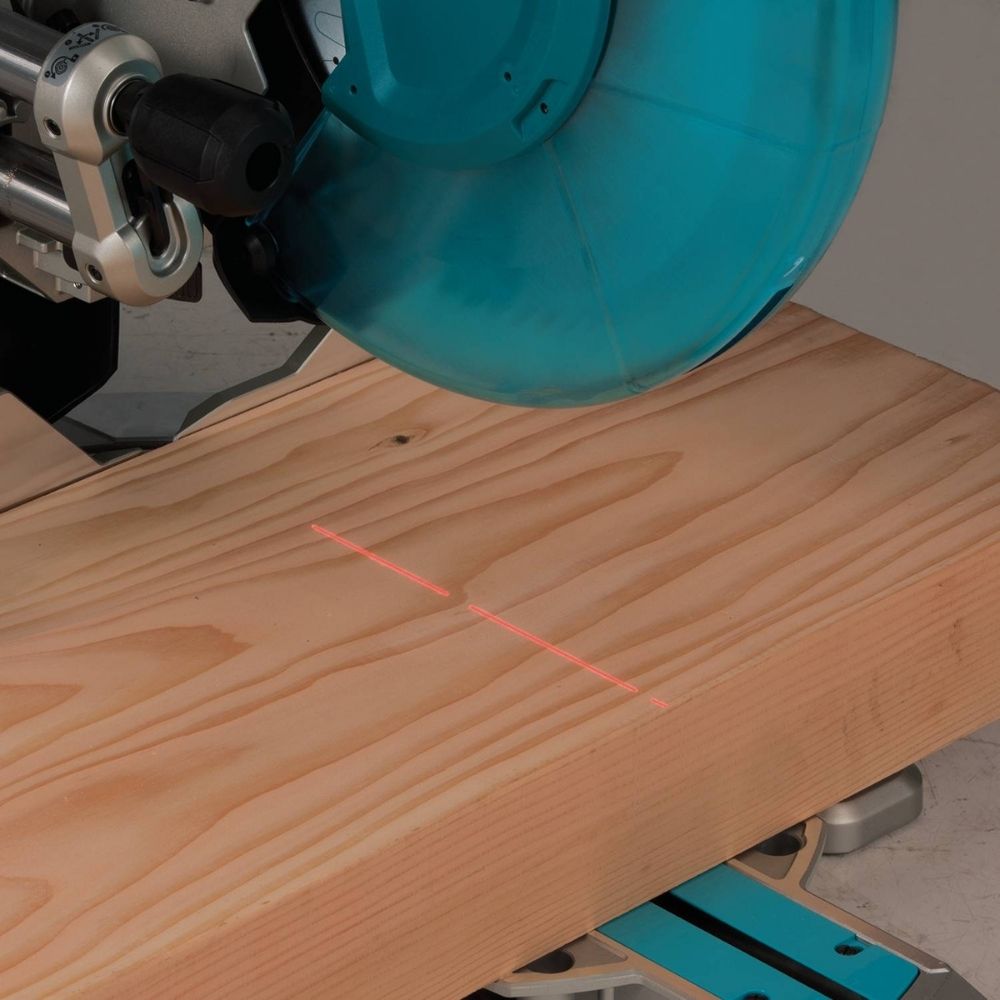 Makita LS1219LX 12" Dual-Bevel Sliding Compound Miter Saw, laser, stand
