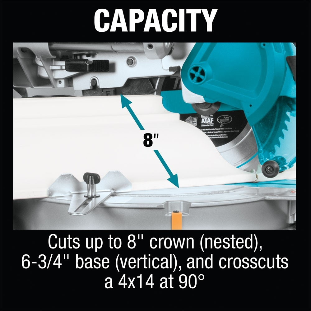 Makita LS1219L 12" Dual-Bevel Sliding Compound Miter Saw, laser