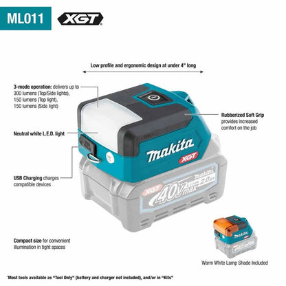 Makita ML011G 40V max XGT Compact L.E.D. Flashlight, Flashlight Only(Bare tool)