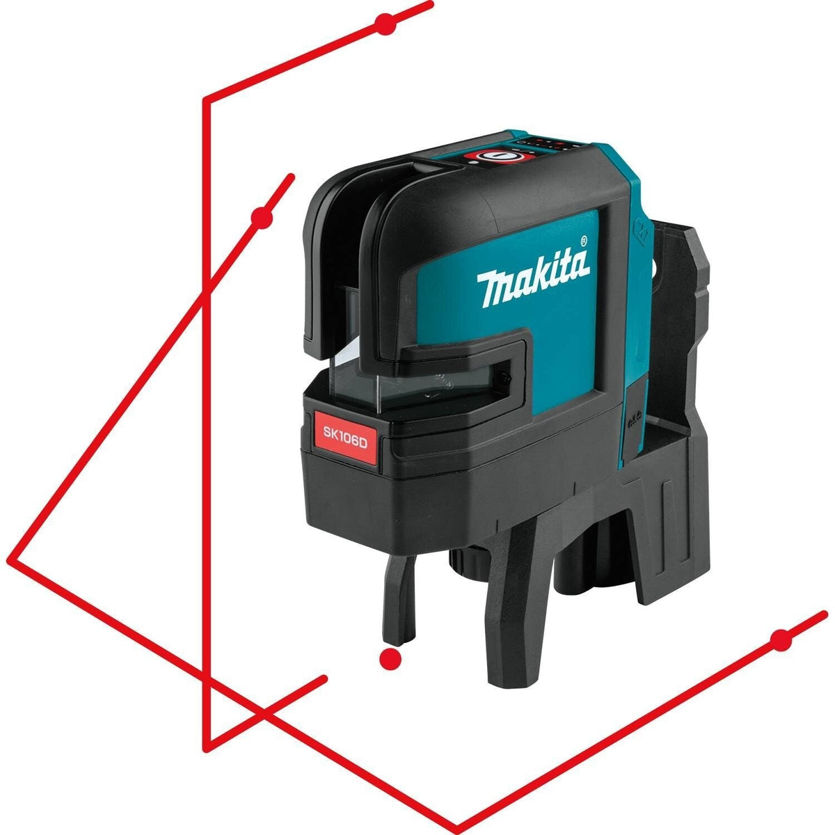 Makita SK106DZ 12V Max CXT Self-Leveling Cross-Line/4-Point Red Beam Laser