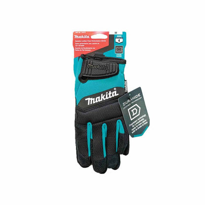 Makita T-04210 100% Genuine Leather-Palm Performance Gloves (Medium)