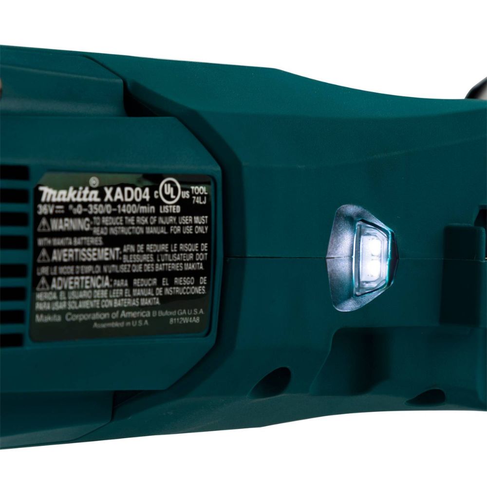 Makita XAD04Z 36V (18V X2) LXT Brushless Cordless 7/16" Hex Right Angle Drill, Tool Only