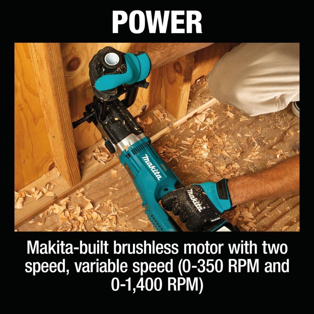 Makita XAD04Z 36V (18V X2) LXT Brushless Cordless 7/16" Hex Right Angle Drill, Tool Only