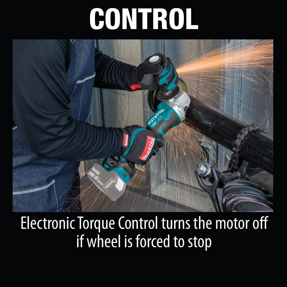 Makita XAG20Z 18V LXT Brushless 4-1/2" / 5" Cut-Off/Angle Grinder