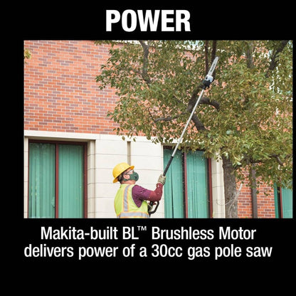 Makita XAU01ZB 36V (18V X2) LXT Brushless 10" Pole Saw, 8' Length (Tool Only)