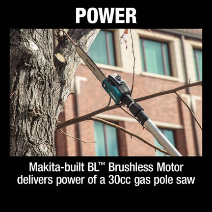 Makita XAU02ZB 36V (18V X2) LXT Brushless 10" Telescoping Pole Saw, 13' Length (Tool Only)