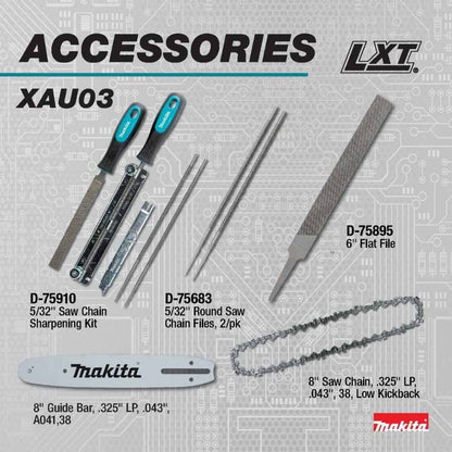 Makita XAU03Z 18V LXT Lithium-Ion Brushless Cordless 8" Extendable Articulating Pole Saw, Tool Only