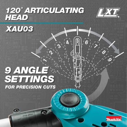 Makita XAU03Z 18V LXT Lithium-Ion Brushless Cordless 8" Extendable Articulating Pole Saw, Tool Only