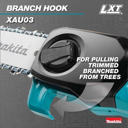 Makita XAU03Z 18V LXT Lithium-Ion Brushless Cordless 8" Extendable Articulating Pole Saw, Tool Only