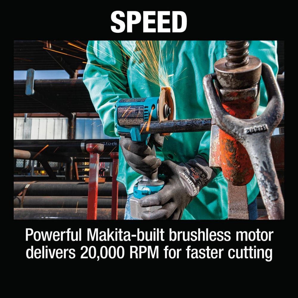 Makita XCM01Z 18V LXT Lithium-Ion Brushless Cordless 3" Cut-Off Tool, Tool Only