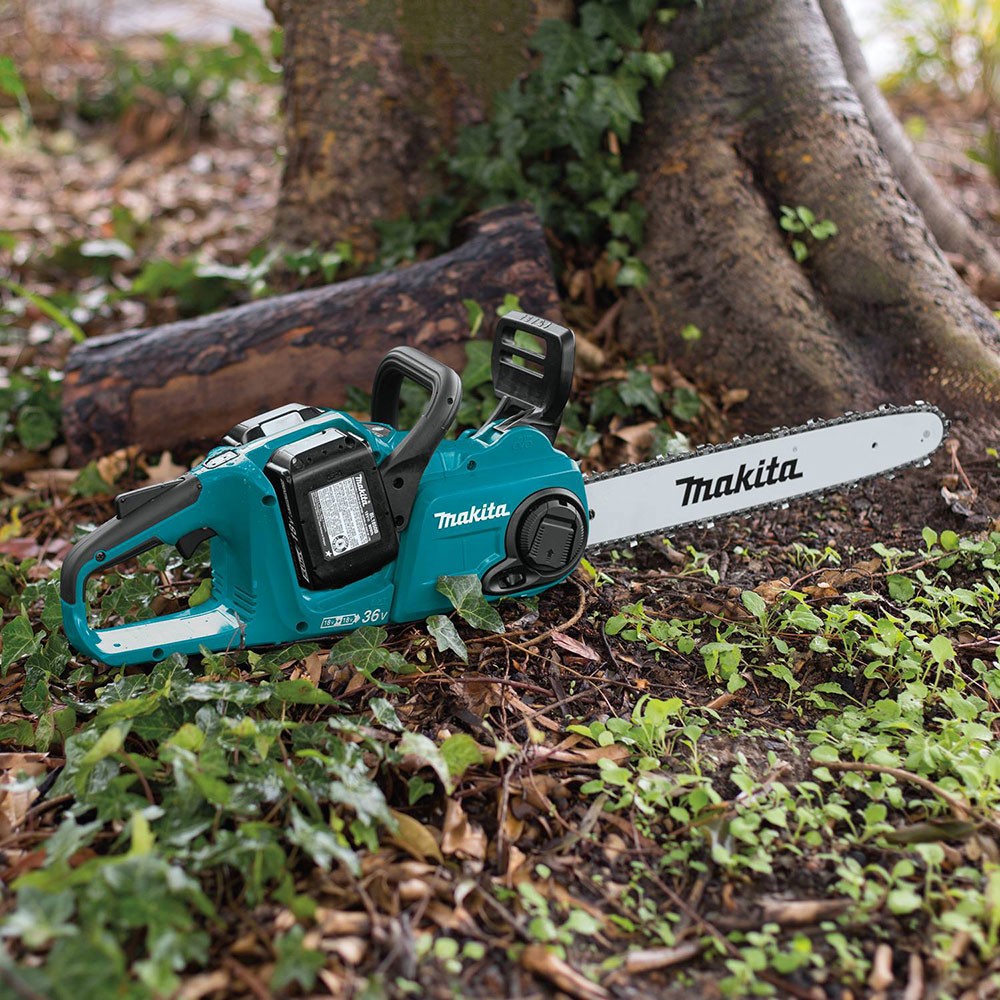 Makita XCU04PT1 18V X2 (36V) LXT 16" Chain Saw Kit with 4 Batteries (5.0Ah)