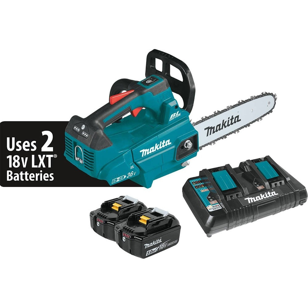 Makita XCU08PT 18V X2 (36V) LXT Brushless 14" Top Handle Chain Saw Kit