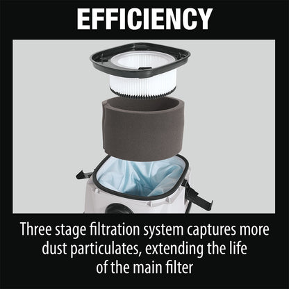 Makita XCV04PT 18V X2 LXT HEPA Filter Dry Dust Extractor/Vacuum Kit