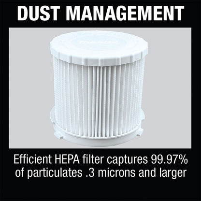 Makita XCV11T 18V LXT Portable Wet/Dry Dust Extractor/Vacuum Kit (5.0Ah)