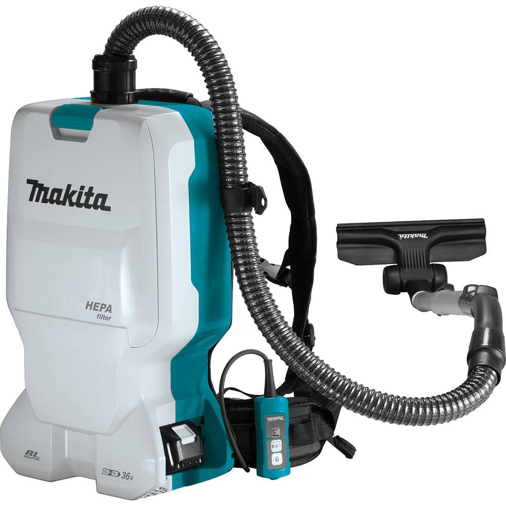 Makita XCV17PG 18V X2 LXT 1.6 Gallon Backpack Dry Vacuum