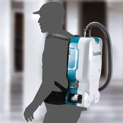 Makita XCV17PG 18V X2 LXT 1.6 Gallon Backpack Dry Vacuum