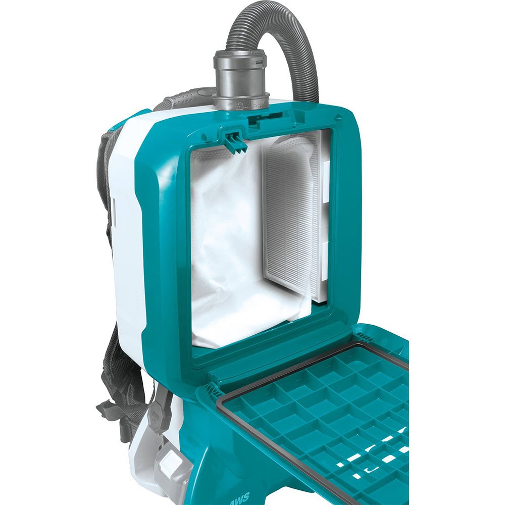 Makita XCV17Z 18V X2 LXT 1.6 Gallon Backpack Dry Vacuum, Tool Only