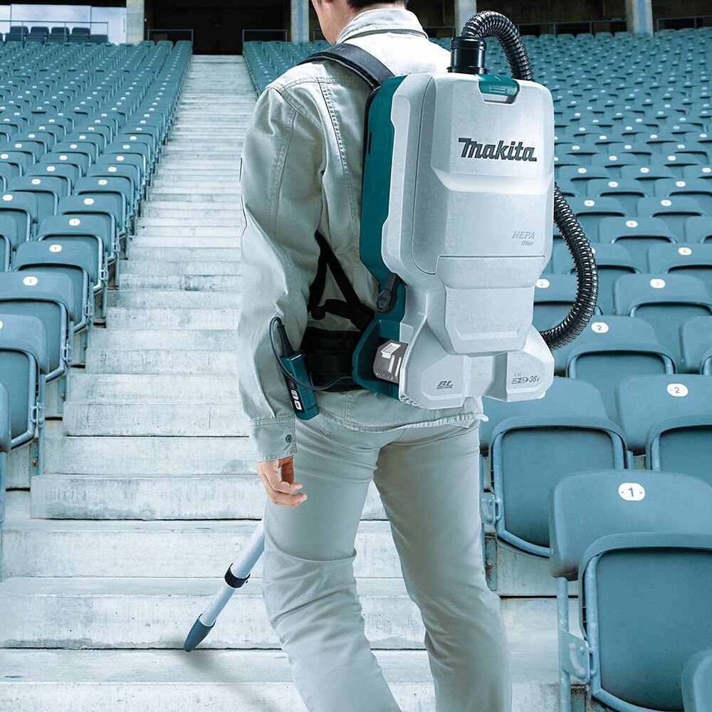 Makita XCV17Z 18V X2 LXT 1.6 Gallon Backpack Dry Vacuum, Tool Only