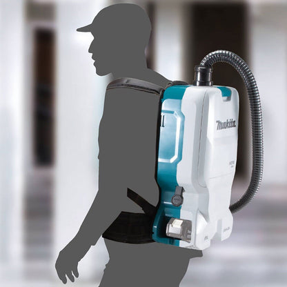 Makita XCV17Z 18V X2 LXT 1.6 Gallon Backpack Dry Vacuum, Tool Only