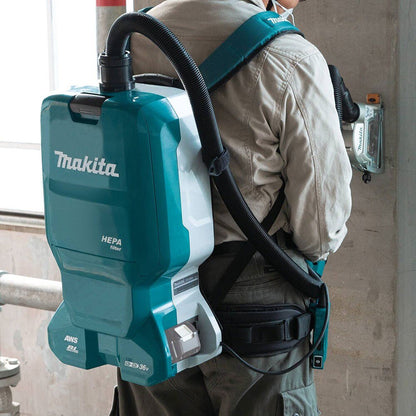 Makita XCV18ZX 18V X2 LXT 1.6 Gallon  Backpack Dry Dust Extractor,Tool Only