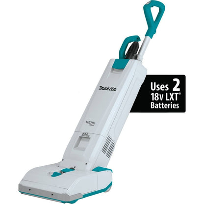 Makita XCV19PG 36V (18V X2) LXT Brushless 1.3 Gallon HEPA Filter 12" Upright Vacuum Kit (6.0Ah)