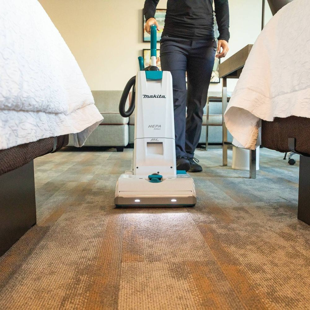 Makita XCV19PG 36V (18V X2) LXT Brushless 1.3 Gallon HEPA Filter 12" Upright Vacuum Kit (6.0Ah)