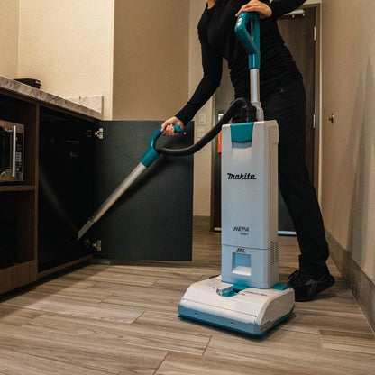 Makita XCV19PG 36V (18V X2) LXT Brushless 1.3 Gallon HEPA Filter 12" Upright Vacuum Kit (6.0Ah)