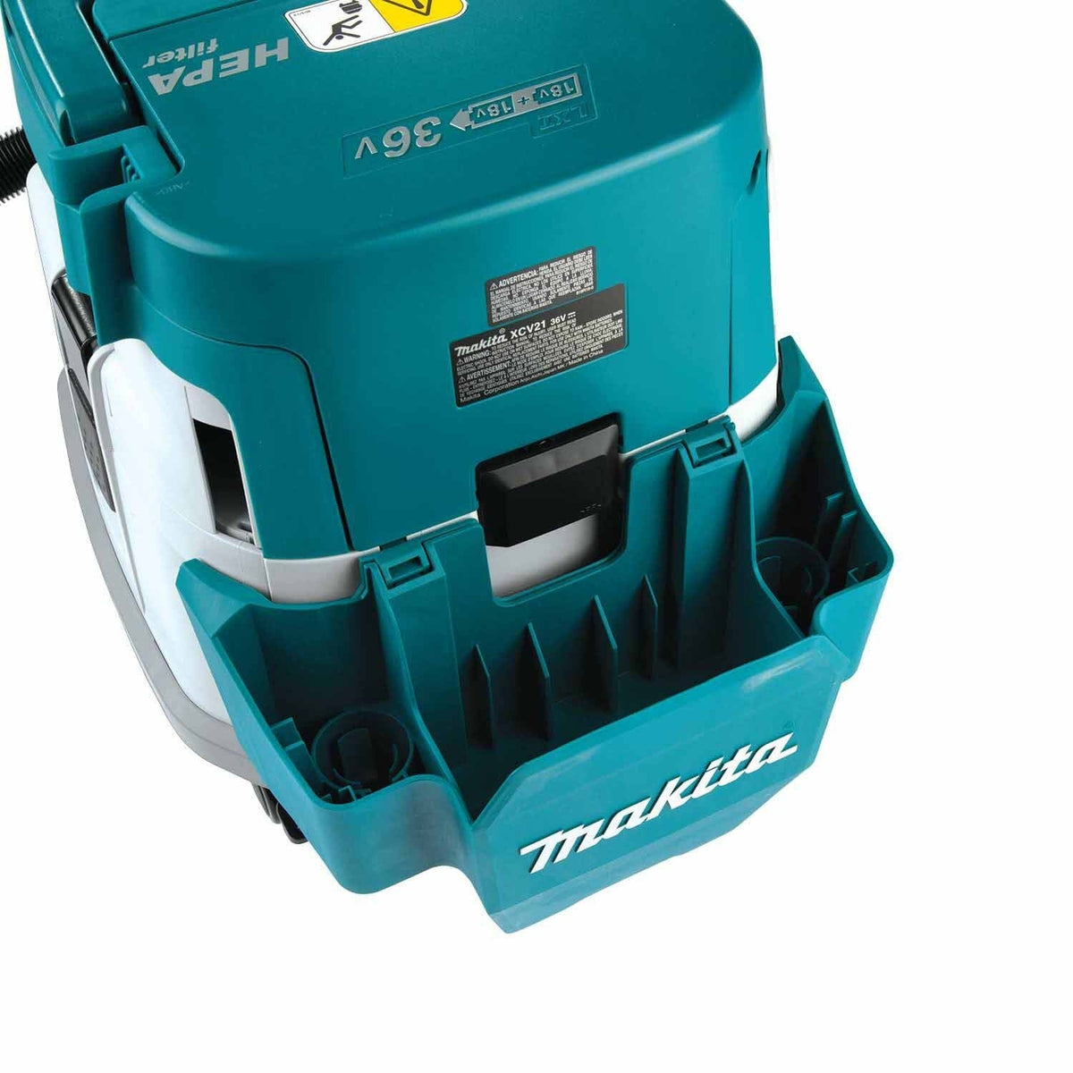 Makita XCV21ZX 36V (18V X2) LXT HEPA Filter Dry Dust Extractor 2.1 Gal, Tool Only