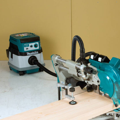 Makita XCV22PTU 36V (18V X2) LXT Brushless 2.1 Gallon HEPA Filter Dry Dust Extractor/Vacuum Kit, AWS (5.0Ah)