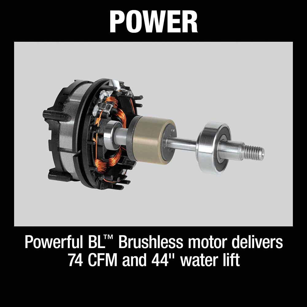 Makita XCV23Z 36V (18V X2) LXT Brushless 4 Gallon Wet/Dry Dust Extractor/Vacuum, Tool Only