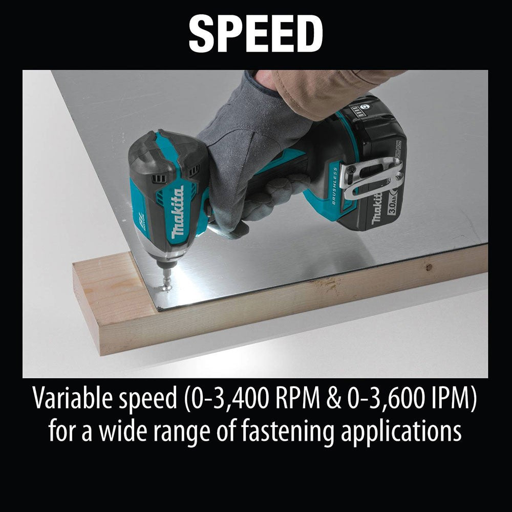 Makita XDT131 18V LXT Brushless Cordless Impact Driver Kit (3.0Ah)