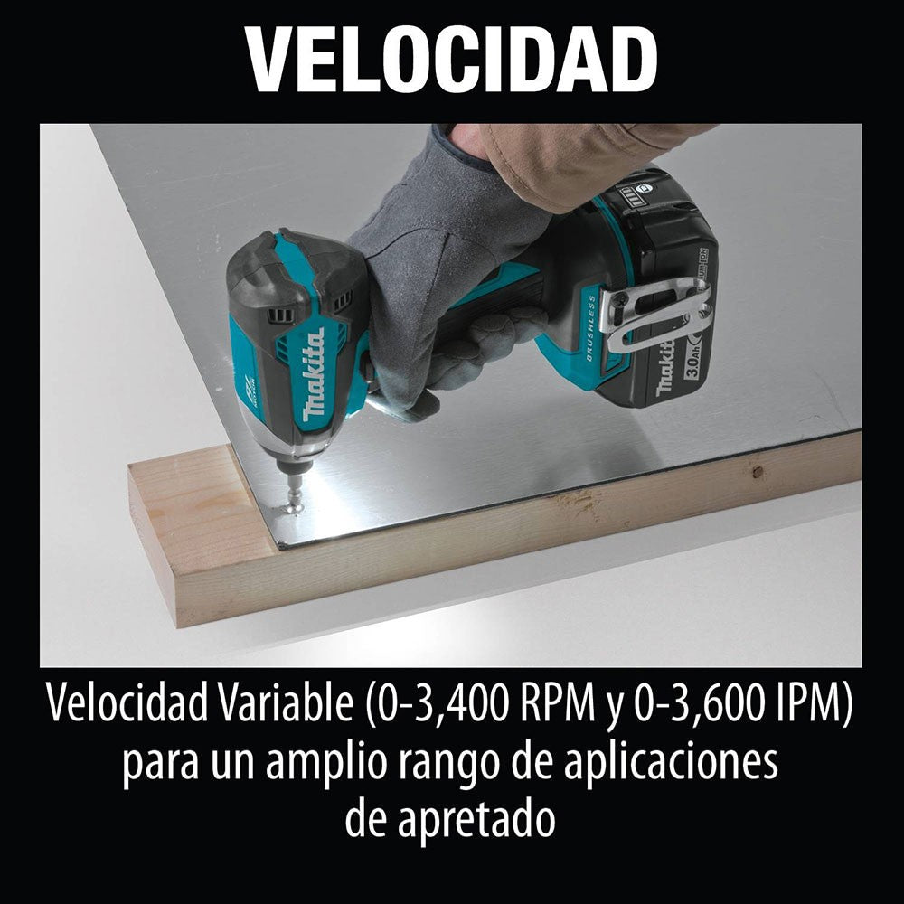 Makita XDT131 18V LXT Brushless Cordless Impact Driver Kit (3.0Ah)