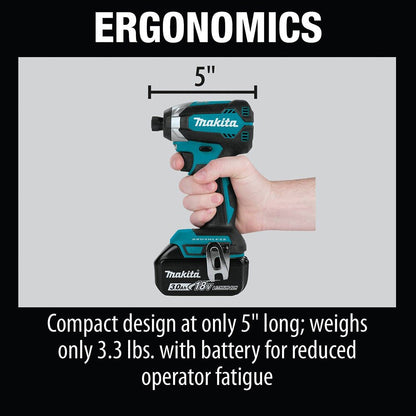 Makita XDT131 18V LXT Brushless Cordless Impact Driver Kit (3.0Ah)