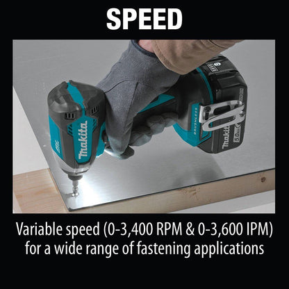 Makita XDT13T 18V LXT Brushless Cordless Impact Driver Kit 5.0Ah